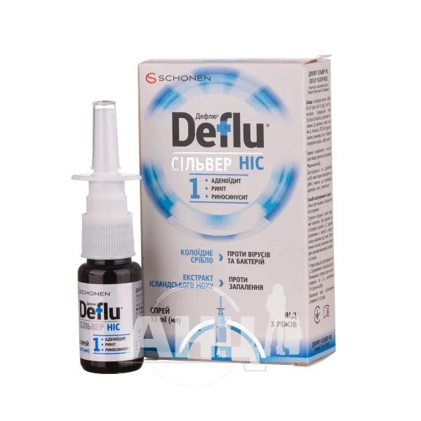 Дефла сильвер ніс спрей 15 мл