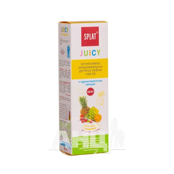 %Детская укрепляющая зубная паста Splat Juicy тутти-фрутти 35 мл