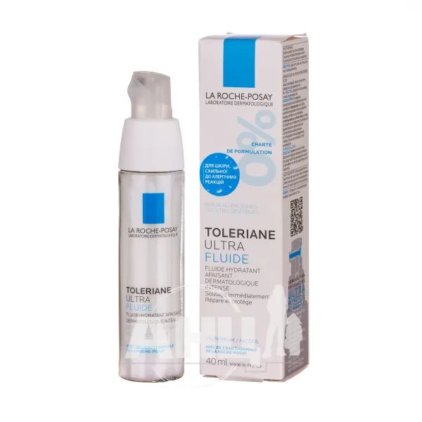LRP Толеран Ультра Флюид, интенсивный успокаивающий уход для гиперчувствительной и склонной к аллергии кожи, 40 мл