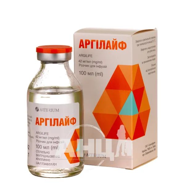 Аргілайф розчин для інфузій 42 мг/мл флакон 100 мл №1