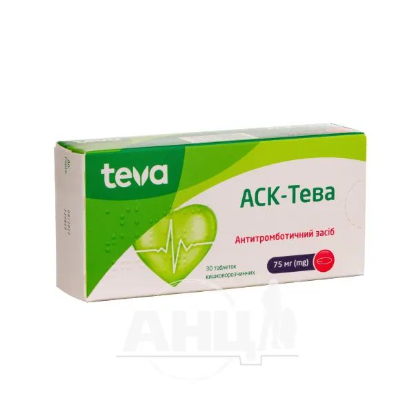 %АСК-Тева таблетки 75мг №30