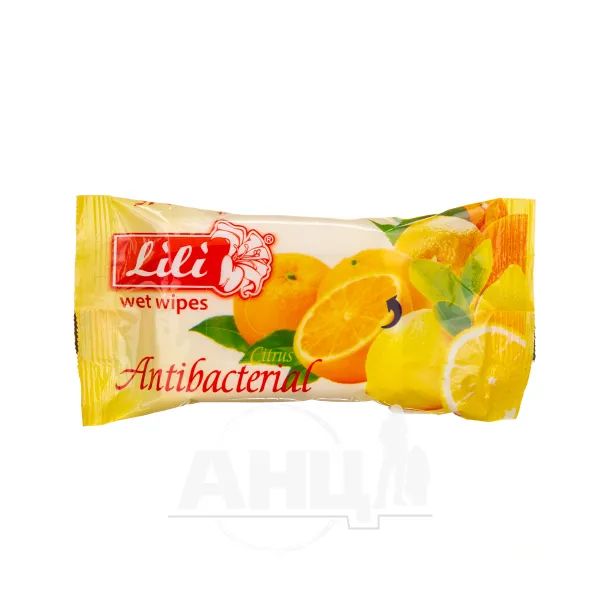 %Салфетки влажные Lili цитрус №15