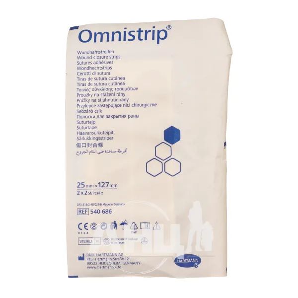 %Смужки для безшовного закриття ран Omnistrip стерильні 25мм х 127мм №4