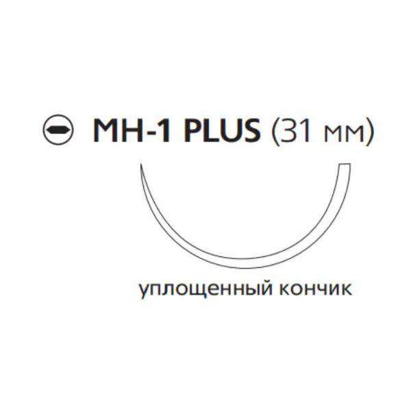 %Викрил плюс с покрытием антибактериальный/полиглактин 910 2/0 фиолет 70 см игла 31 мм колющая 1/2 №1