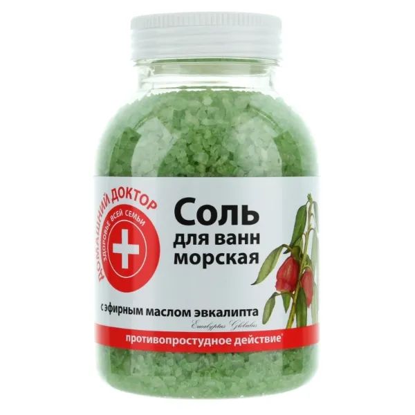 %Сіль для ванн Домашній Доктор з екстрактом евкаліпта 1000 г