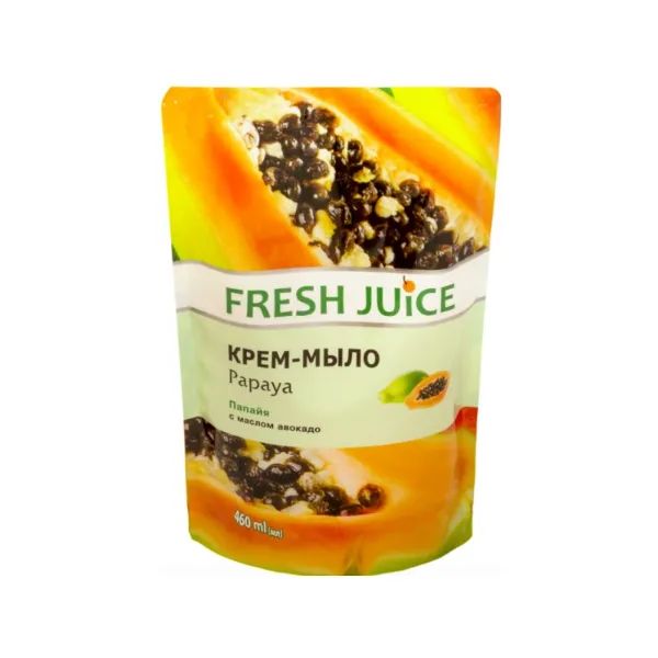 %Крем-мило Fresh Juice дой-пак Papaya 460 мл