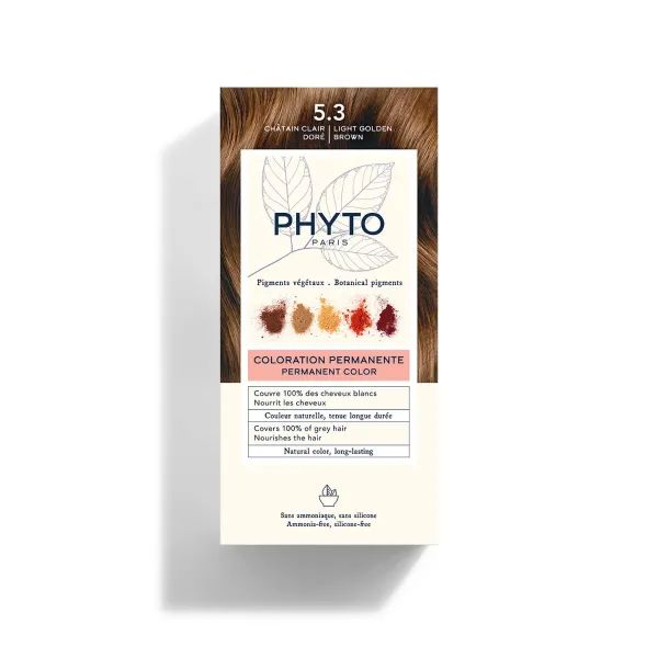 %Крем-краска Phyto Color №5.3 светло-золотистый каштан 100 мл