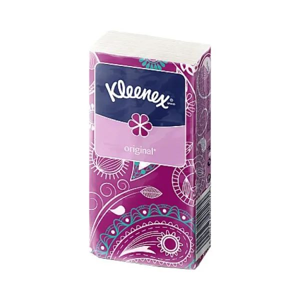 %Хустинки носові паперові Kleenex білі №10