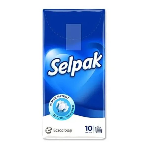 %Хустки носові Selpak стандарт №10