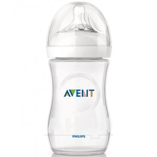 %Бутылочка пластиковая для кормления Avent scf696/17 330 мл Natural