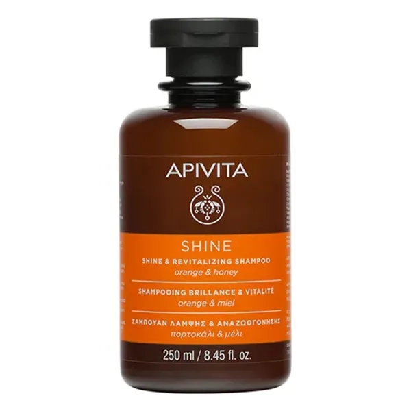 %Шампунь Apivita Propoline блеск и оздоровление с цитрусом и медом 250 мл