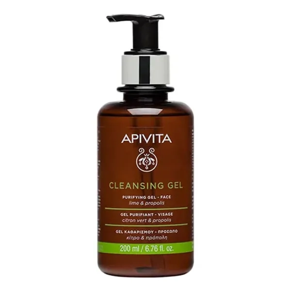 %Гель Apivita Cleansing очищуючий для жирної/комбінованої шкіри з прополісом і цитрусом 200 мл
