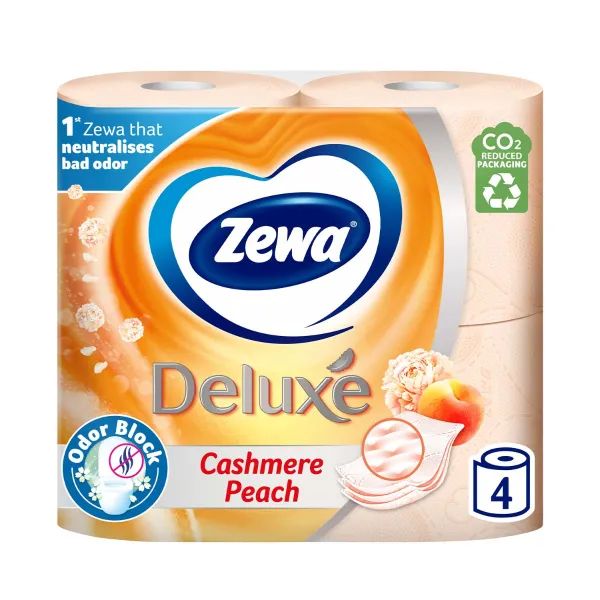 %Туалетная бумага Zewa deluxe персик №4