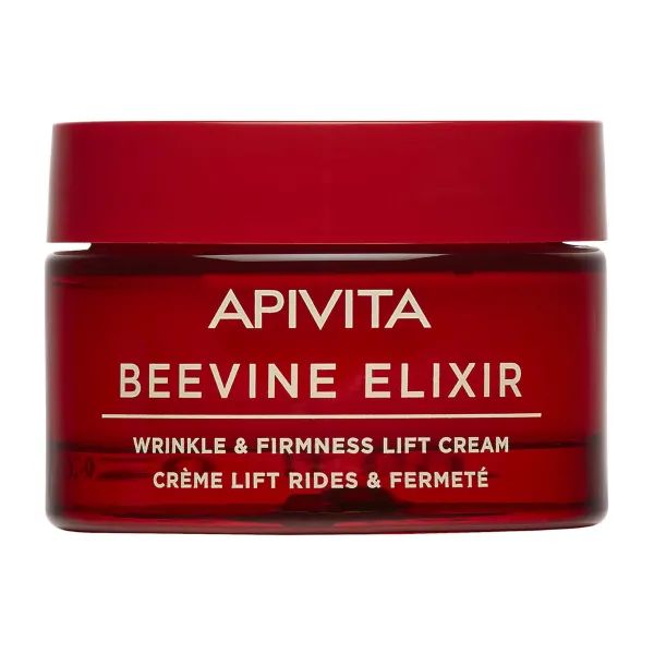 %Крем з насиченою текстурою Apivita Beevine Elixir Wrinkle & Firmness Lift Rich проти зморшок для підвищення пружності шкіри обличчя 50 мл