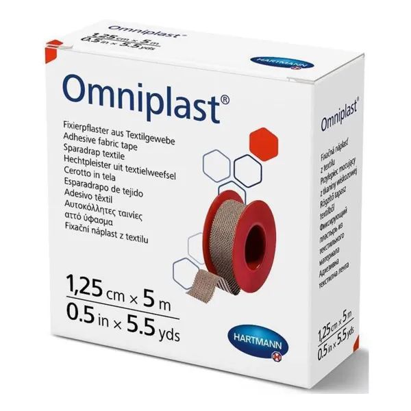 ПЛАСТЫРЬ OMNIPLAST ХИР. 1,25СМ Х5М №1 КАТУШКА