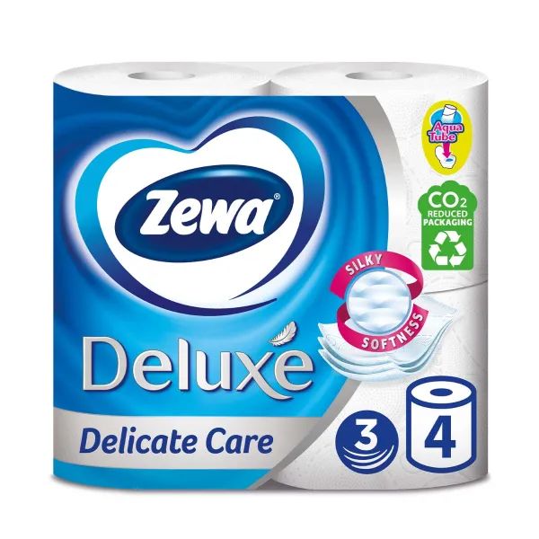 %Туалетний папір Zewa deluxe біла №4