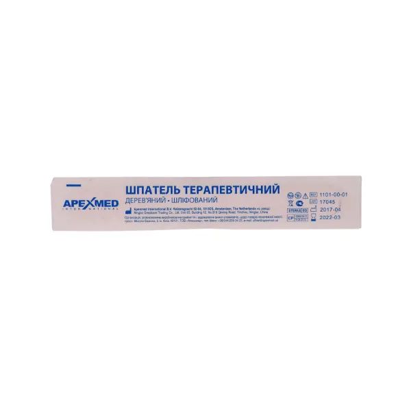 %Шпатель терапевтический деревянный шлифованный Apexmed