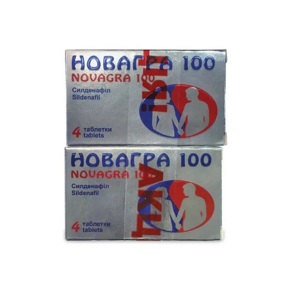 Новагра таблетки 100 мг №4+4 акция