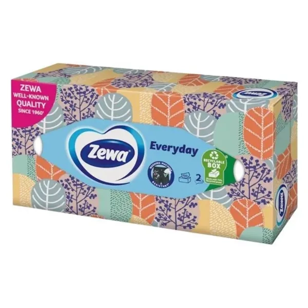 %Салфетки косметические Zewa soft&delicate №100