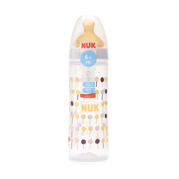 %Пляшка Nuk з силіконовою соскою 250 мл розмір 2