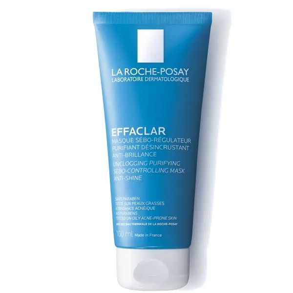 %Очищающая себорегулирующая маска La Roche Posay Еффаклар для жирной проблемной кожи 100мл