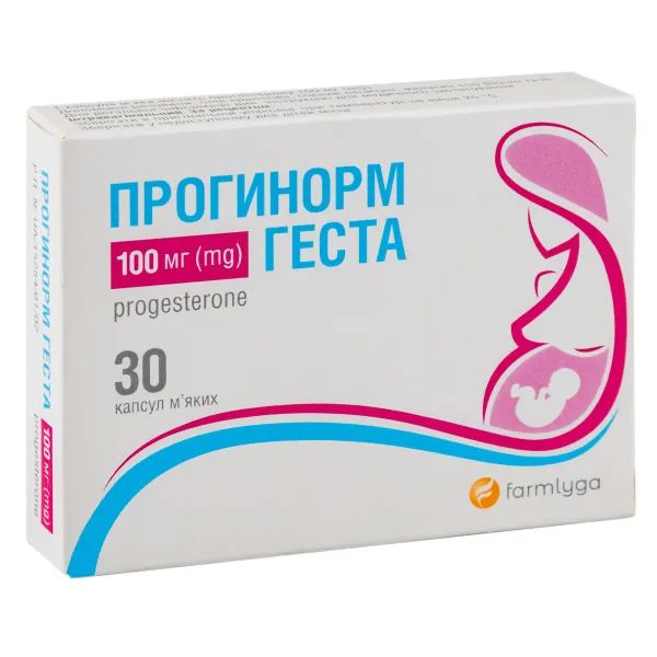 %Прогинорм Геста капсулы мягкие 100 мг блистер №30