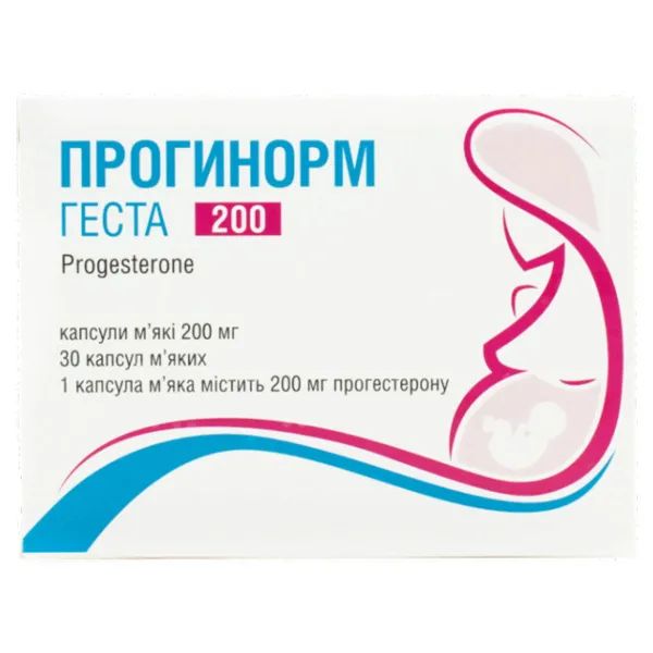 %Прогинорм Геста капсулы мягкие 200 мг блистер №30