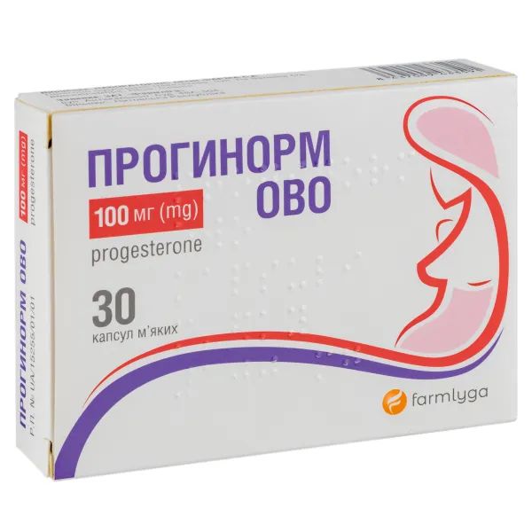 %Прогинорм Ово капсулы мягкие 100 мг блистер №30