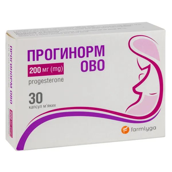 %Прогинорм Ово капсулы мягкие 200 мг блистер №30