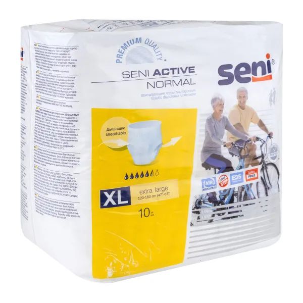 %Подгузники-трусики для взрослых Seni Active normal extra large №10