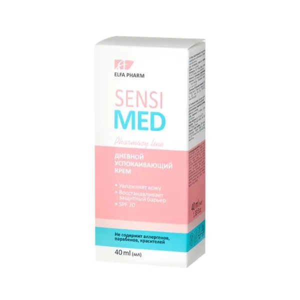 %Дневной успокаивающий крем Elfa Pharm Sensi Med 40 мл
