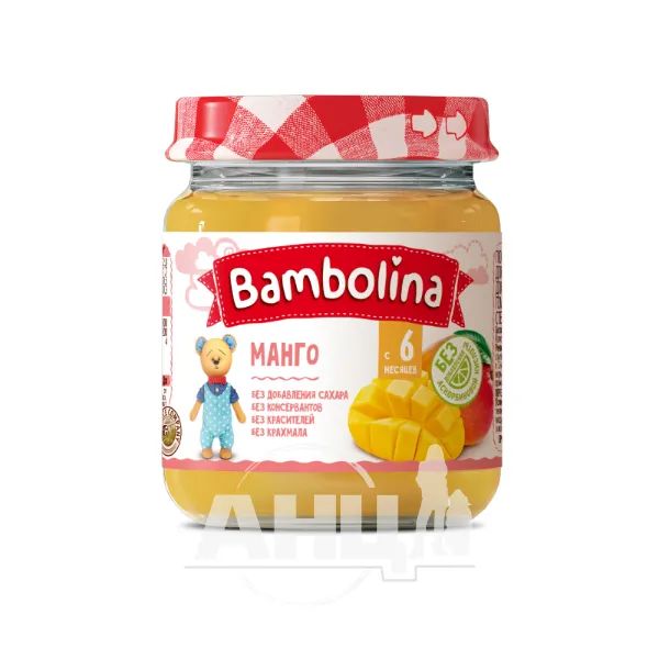 %Пюре Bambolina манго 100 г