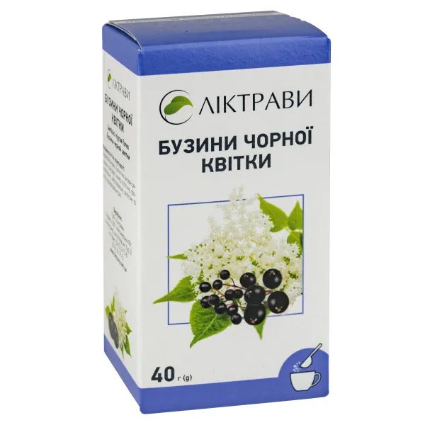 %Бузины черной цветки 40 г пачка с внутренним пакетом