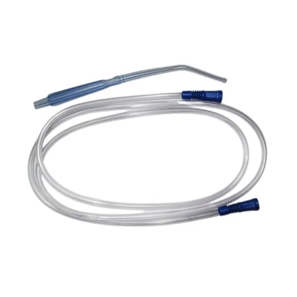 %Катетер для аспірації операційного поля з вакуумним контролем 27f вигнутий кінчик