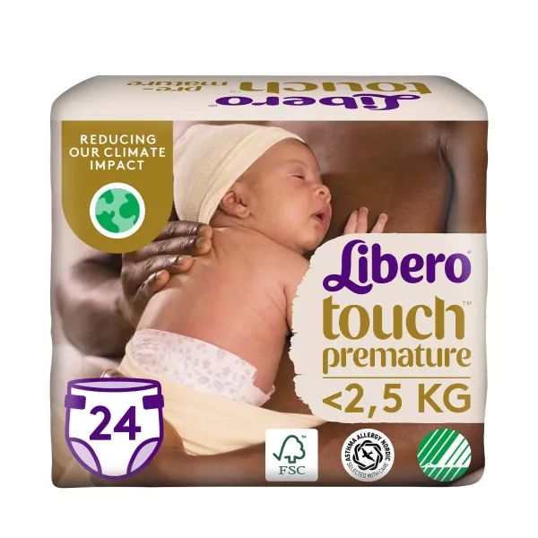 %Подгузники для детей Libero Touch Premature до 2,5 кг №24