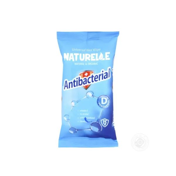 %Влажные салфетки Naturelle antibacterial с d-пантенолом №15