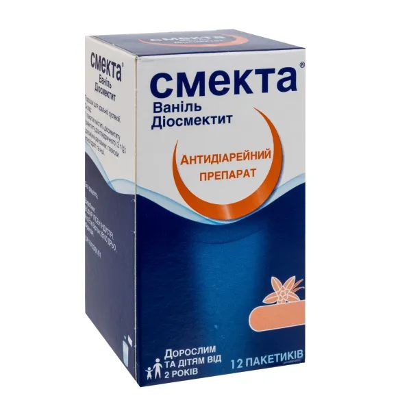 %Смекта Ваниль порошок для оральной суспензии 3 г пакетик №12