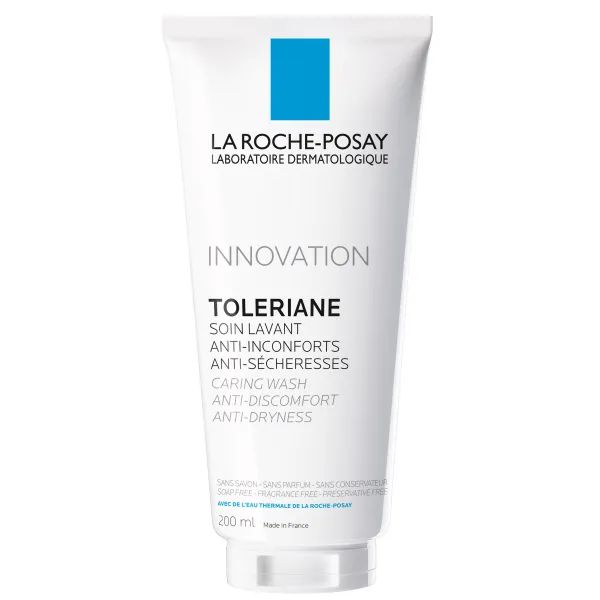 %Очищуючий крем-гель La Roche Posay Толеран для чутливої шкіри, що зменшує відчуття дискомфорту та сухості 200 мл