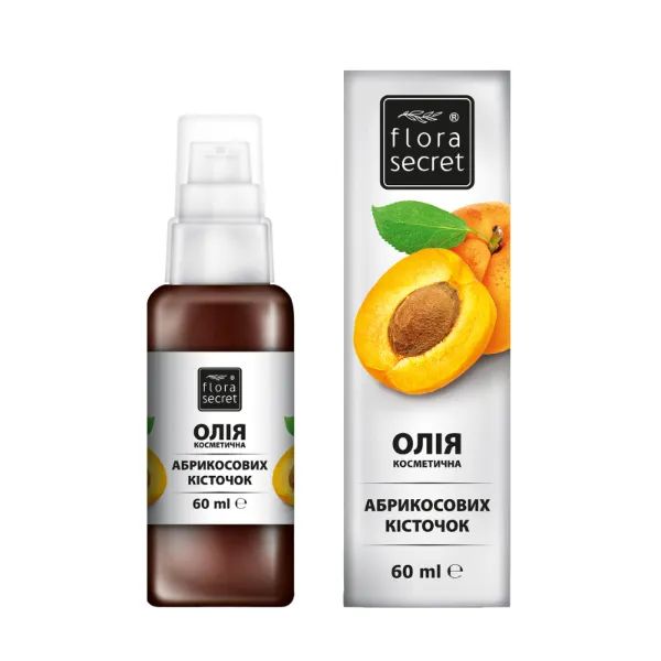 %Масло Flora Secret натуральное растительное абрикосовых косточек 60 мл