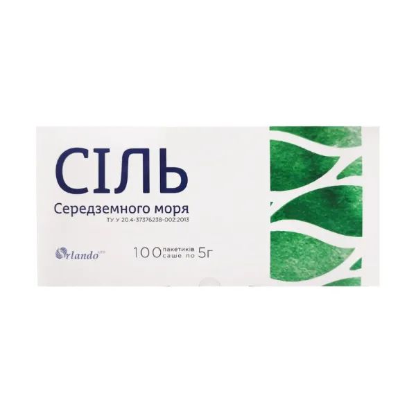 %Соль средиземного моря пакетик-саше 5 г №100