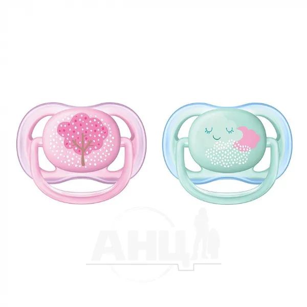 %Пустушка Philips AVENT 343/20 з декором 0-6 міс для дівчинки №2