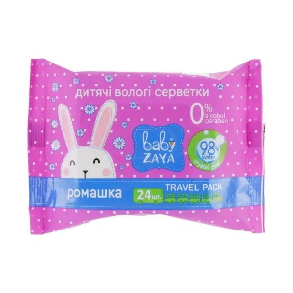 %Влажные салфетки Baby Zaya ромашка №24