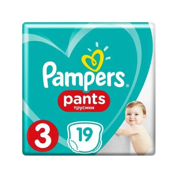 %Підгузки-трусики дитячі Pampers Pants 3 №19