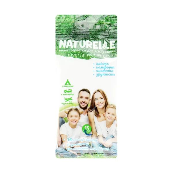 %Влажные салфетки Naturelle универсальные №15