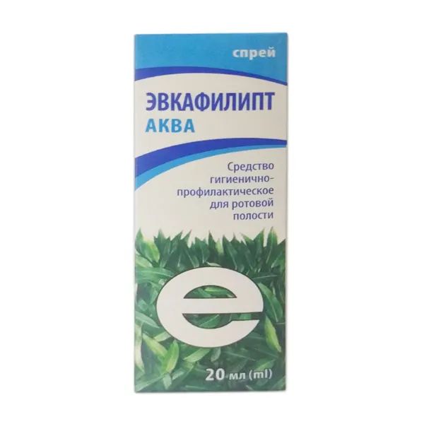 %Евкафіліпт аква для ротової порожнини спрей 20 мл