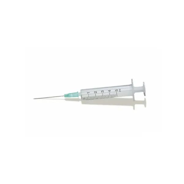 %Шприц 5 мл трикомпонентний 2 голки 0,7х38mm