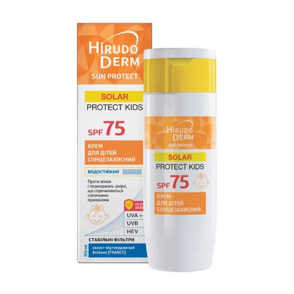 %Крем для детей солнцезащитный SPF 75 Solar protect kids hirudo derm sun protect 150 мл