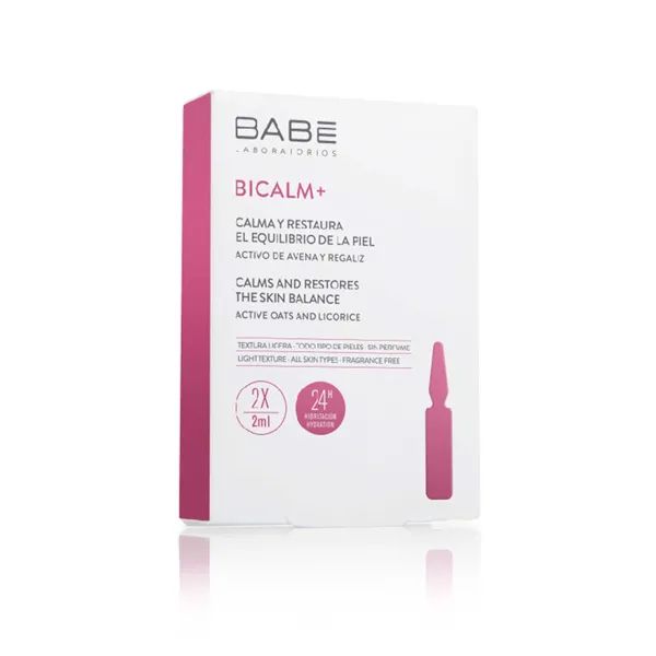 %Ампулы-концентрат Babe Laboratorios BICALM+ с антикуперозным действием и для снятия раздражения на коже 2мл №2