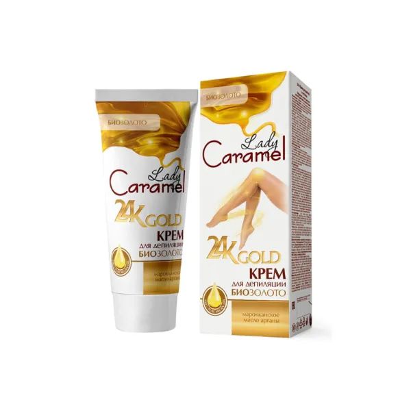 %Крем для депиляции Lady Сaramel 24к GOLD 200мл