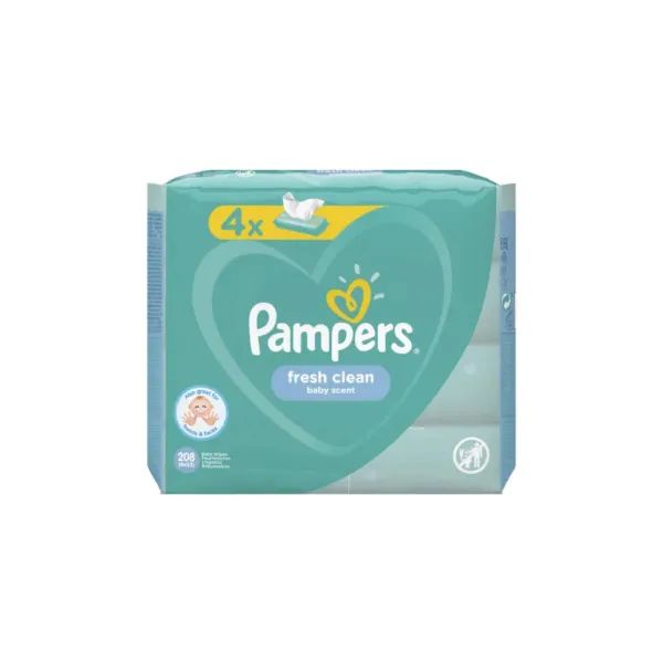 %Влажные салфетки Pampers Baby Fresh №4х52